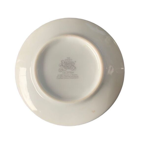 Vintage 1989 Enesco Precious Moments Plate April #65013 Classic Style Display - Picture 4 of 9
